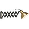 Kinkiet LAMPA nożycowa RIGGS 108104 Markslojd metalowa harmonijka mosiądz czarna