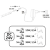 Taśma ledowa 5m zestaw z zasilaczem 324191 LED 35W 4000K IP65 biała