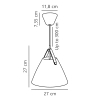 Wisząca lampa nad wyspę Strap 84333003 DFTP metalowa do kuchni czarna