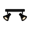 Metalowa lampa sufitowa Eik 45770103 regulowane reflektorki czarny