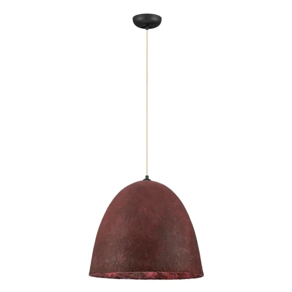 Papierowa wisząca lampa TALVORA LE45313 do salonu czerwona