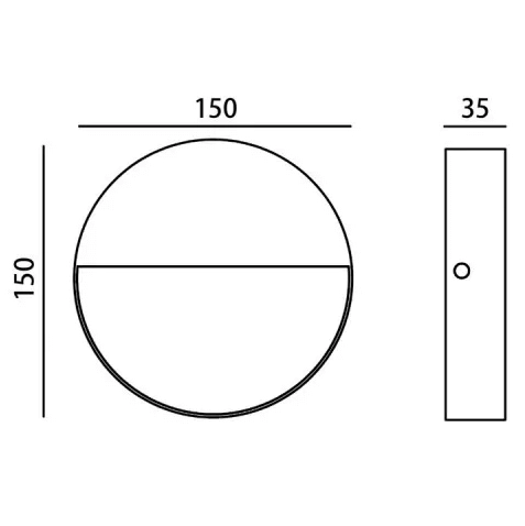 Metalowa lampa schodowa Piana OWL-4153-4K Italux LED 3W 4000K IP54 czarny