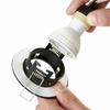 Wpuszczana lampa sufitowa Speculo 99760 Saxby IP65 okrągła czarna