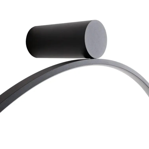 Pierścieniowa ścienna lampa VISUAL czarna W0437 1xLED 28W 3000K IP44 ring