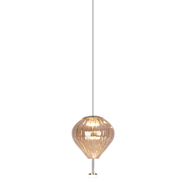 Zwieszana lampa łezka Palloncini P0575 LED 11W 3000K biały bursztynowy