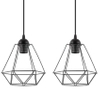 Druciana lampa wisząca VEN W-L 1201/3 industrialna czarne