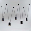 LAMPA wisząca VIWIN 9023 Shilo metalowa OPRAWA modernistyczny zwis tuby czarne