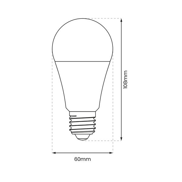 Klasyczna żarówka LED 9W E27 4000K neutralna ściemnialna