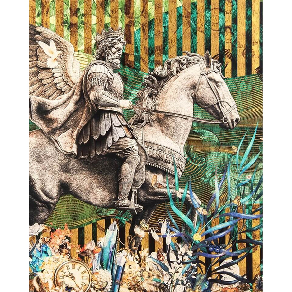 Mitologiczny obraz PEGASUS PARADISE KH1501100249 King Home pegaz wielokolorowy