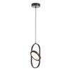 Salonowa lampa wisząca Elipse 60217A-S LED 12W 3000K okrągła czarny mat