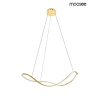 Wisząca lampa WAVES złota MSE1501100593 1xLED 34W 3000K metalowa