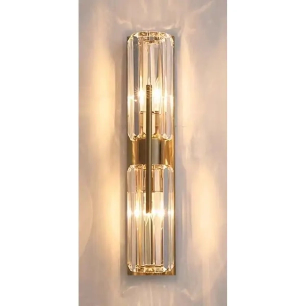 Lampa ścienna góra-dół Vardena CGVARDENAW50 glamour kryształki złota