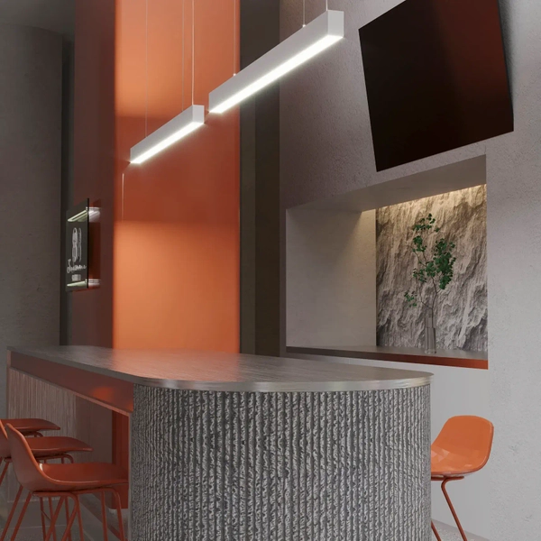 Zwisowa lampa liniowa Sigi PL0130-WH Yaskr LED 45W 3000K biała