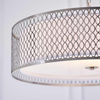 Metalowa lampa wisząca Cordero 81969 Endon nikiel biała srebrna