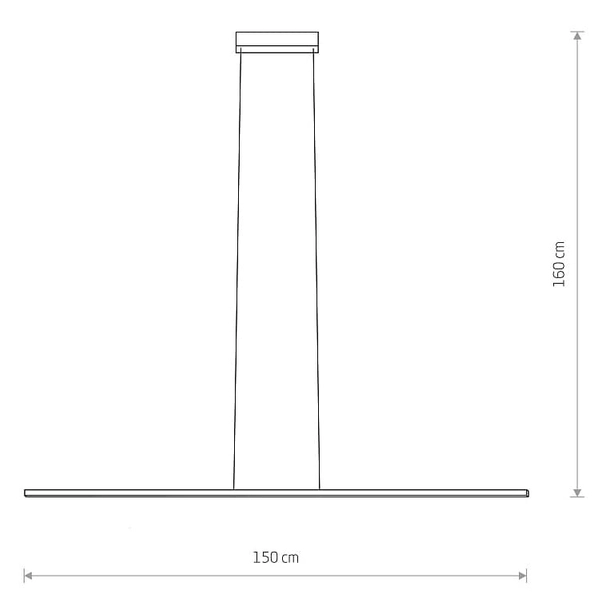 Stick lampa wisząca nad stół Bar 10364 Nowodvorski LED 24W 3000K czarna