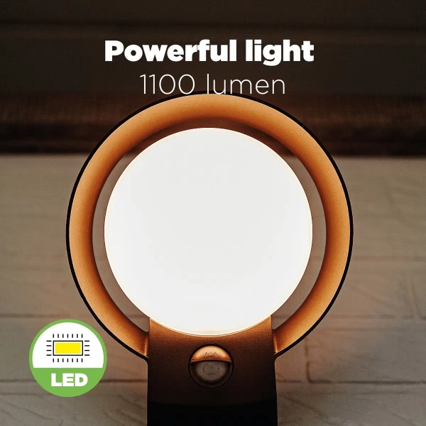 Elewacyjna lampa ścienna Polo LED 16W 3000K okrągła IP54 grafitowa