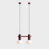 Wisząca lampa nad stół Flo 2 Ruby 7000H27_S czerwona