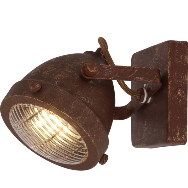 Industrialna lampa ścienna FRODO 91-71064 metalowa rustykalny rdzawy