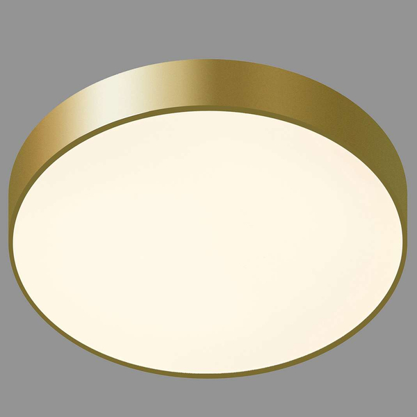 Natynkowa LAMPA sufitowa ORBITAL 5361-830RC-GD-3 Italux metalowa OPRAWA plafon LED 24W 3000K okrągły złoty