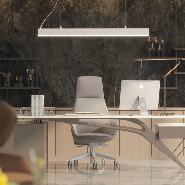 Lampa wisząca nad stół Sigi PL0131-WH Yaskr LED 43W 3000-6000K listwa biała