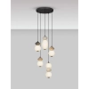 Ceramiczna wisząca lampa MONRETA LE45236 LED 28W 3000K mokka biała
