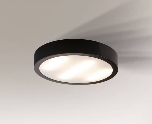 Plafon LAMPA sufitowa NOMI 8070 Shilo łazienkowa OPRAWA okrągła LED 11,52W 3000K IP44 czarna