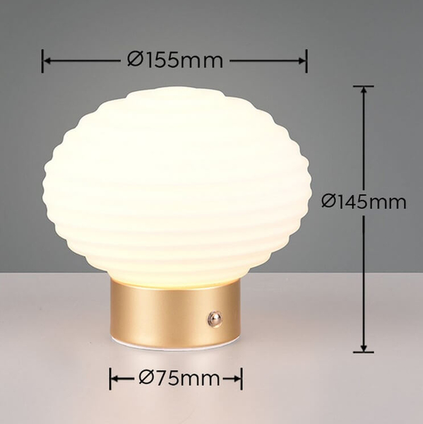 Lampa stołowa Earl R57771101 LED 2W 3000K kremowa złota