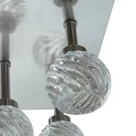 Sufitowa lampa z kryształkami GIRA 95-23219 glamour srebrna