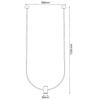 Salonowa lampa wisząca No.C 5081 Shilo regulacja 58cm metalowy platyna