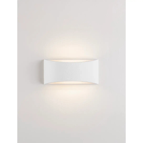 Gipsowa lampa ścienna CENVARO LE45573 do salonu biała