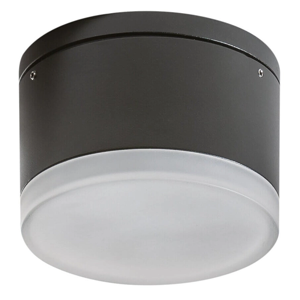 Zewnętrza lampa przysufitowa APULIA AZ4335 LED 8W 3000K IP54 okrąg szary