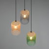 Zwieszana kaskadowa lampa CORK 364630317 Trio do sypialni czarny multikolor