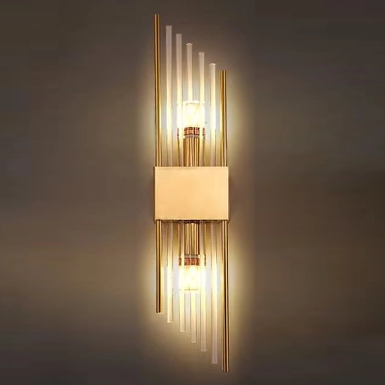 Glamour kinkiet CGSLASH55 mosiądz regulowane kryształy