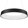 LAMPA wisząca GIULIA 5304-880RP-BK-3 Italux metalowa OPRAWA okrągła LED 80W 3000K zwis pierścień ring czarny