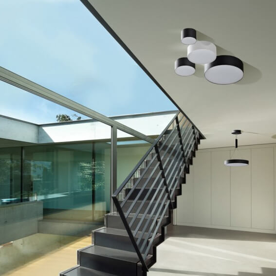 Minimalistyczna lampa sufitowa Monza AZ2267 LED 44W czarna