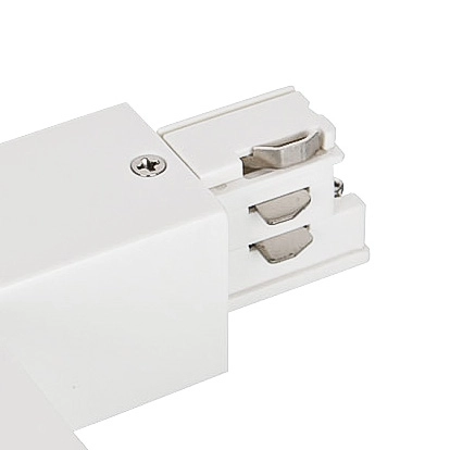 Kątowy L-ŁĄCZNIK uziemienie zewnętrzne HT4-J02/WU Italux do 3-fazowej szyny natynkowej 230V biały