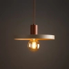 Loftowy wisząca lampa Sila 10954 dysk zwis do jadalni ceglany brązowy