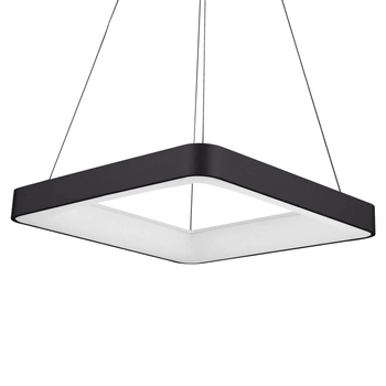 Wisząca lampa nowoczesna Giacinto square LED 50W czarna