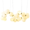 Wisząca lampa Coralli DP0254-800 Step LED 96W 3000K kule mosiądz biały
