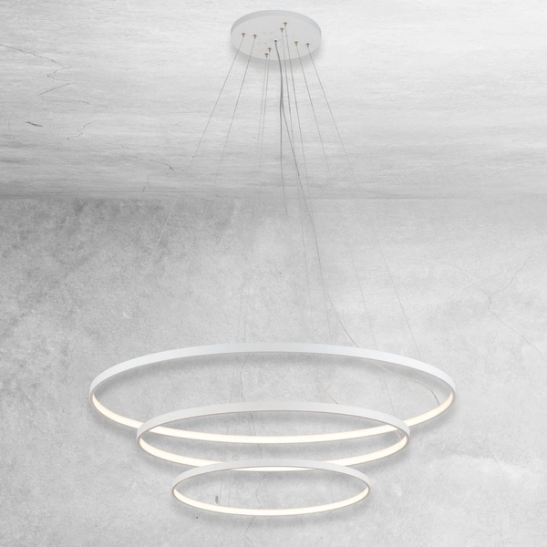 Pierścienie wiszące Agari Multi 5440 Shilo LED 165W 3000K metal białe