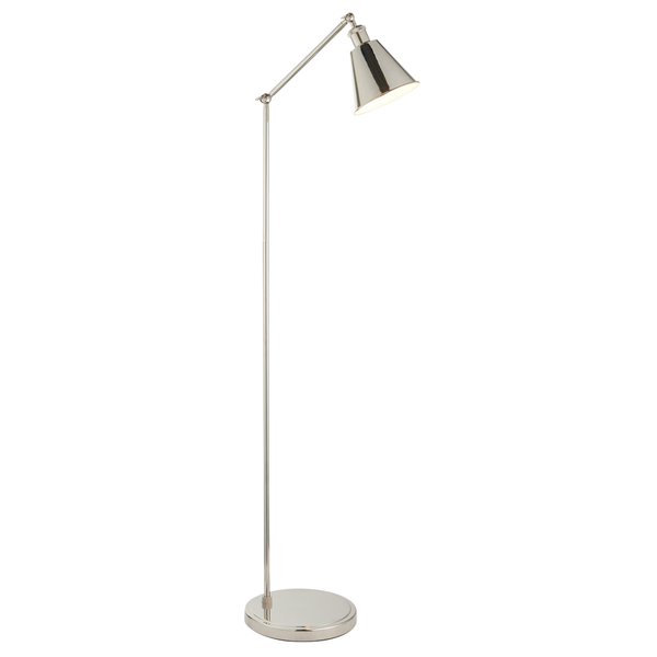 Regulowana lampa podłogowa L&-197835 Light& metalowa nikiel