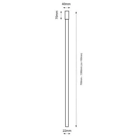 LAMPA sufitowa ALHA Y 9165 Shilo metalowa OPRAWA downlight tuba miedziana