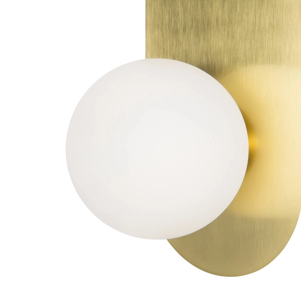 Lampa ścienna na przedpokój Bao MOD419WL-01G Maytoni kula złoty biały