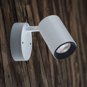 Reflektorowa LAMPA sufitowa IRIS LED 7W 3000K 8993 Nowodvorski metalowa OPRAWA plafon tuba regulowana biała