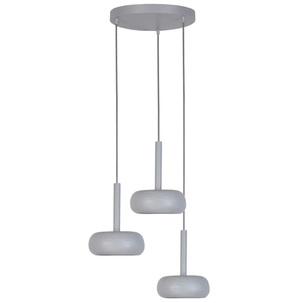 Potrójna wisząca lampa Otto 3 41399 dyski nad wyspę szara
