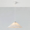 Materiałowa lampa wisząca Plisado 108711 Markslojd biała