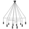 LAMPA wisząca IMBRIA 9680 Nowodvorski OPRAWA zwis kable pająk czarny