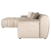 Nowoczesna sofa Cubel S5136 KHAKI VELVET Richmond Interiors aksamitna beżowa