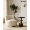 Kawowy stolik BRERA MM001501100412 brązowa drewniana do salonu 45cm