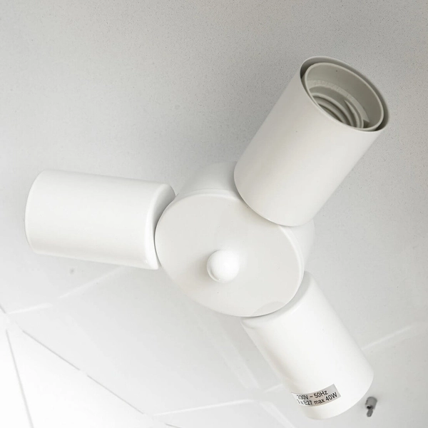 LAMPA wisząca REUS LP-8069/1P WH Light Prestige geometryczna OPRAWA okrągła zwis metalowy biały